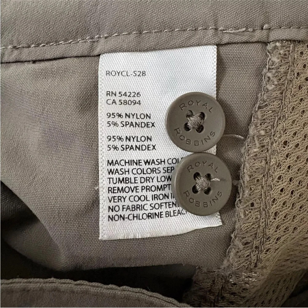 Royal Robbins‎ Taupe Pants Outdoor Hiking Camping Fishing Women’s Size 10 (587) - Picture 4 of 4